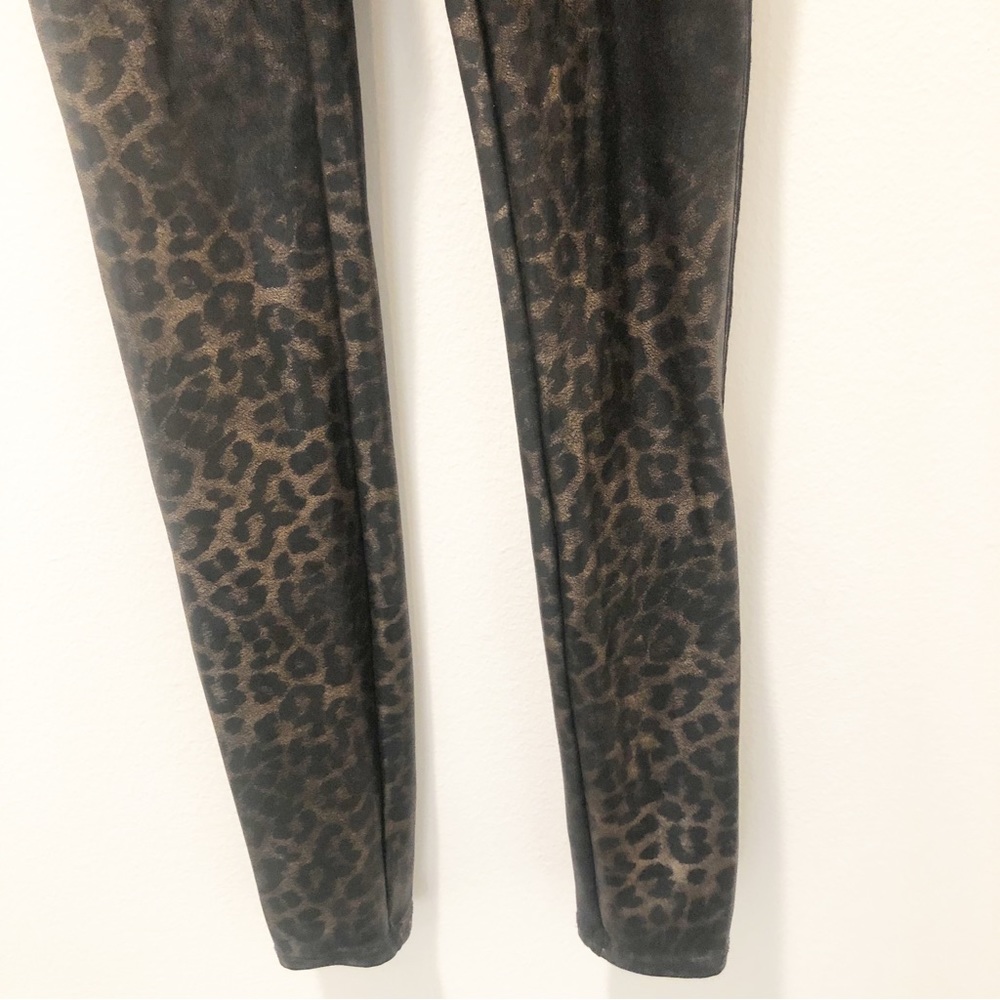 Spanx faux leather leopard leggings size small - Picture 4 of 7
